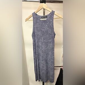 Athleta White and Blue Sleeveless Dress, Size Small